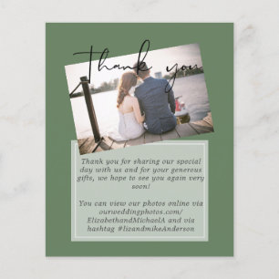Wedding Thank You Cards With Photo Virtual Digital