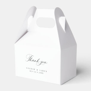 Wedding Thank You Favour Gable Treat Gift Boxes
