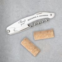 Wedding Thank You Favours Bride Groom Names Custom