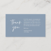 Wedding Thank you for attending, modern minimalist