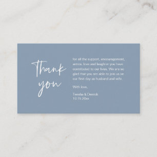 Wedding Thank you for attending, modern minimalist Enclosure Card