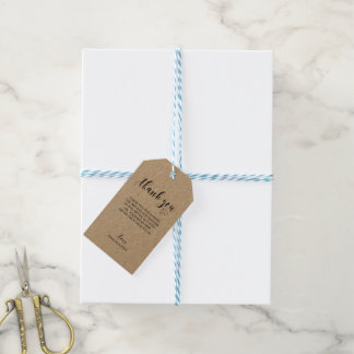 Wedding Thank You Tags Gift Tags Zazzle.co.nz