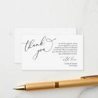 Wedding Thank you, in Modern romantic theme