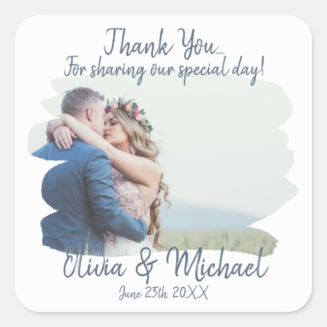 Wedding Thank You Labels (Front)