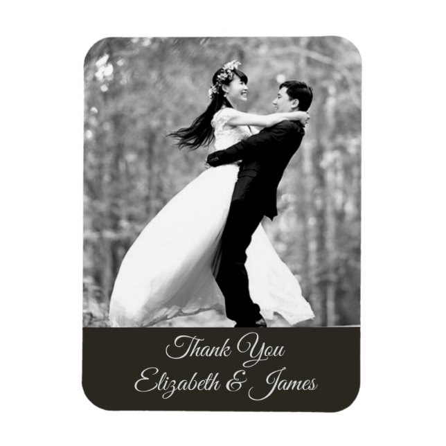 Wedding Thank You Magnet (Vertical)