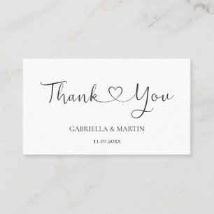 Wedding Thank You Minimal Card