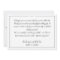 Wedding Thank You Note Backside One Large Photo