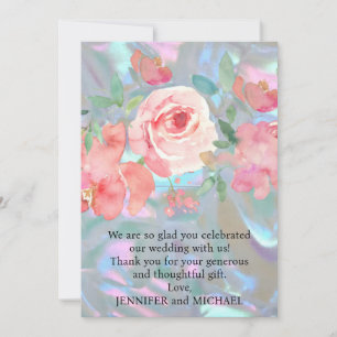 Wedding Thank You Note Card