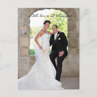 Wedding Thank You Note Postcard
