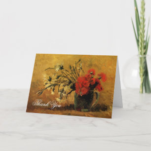 Wedding thank you note Vincent van Gogh Carnation Card