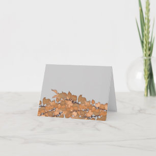 Wedding Thank You Notes Cards with Leaves