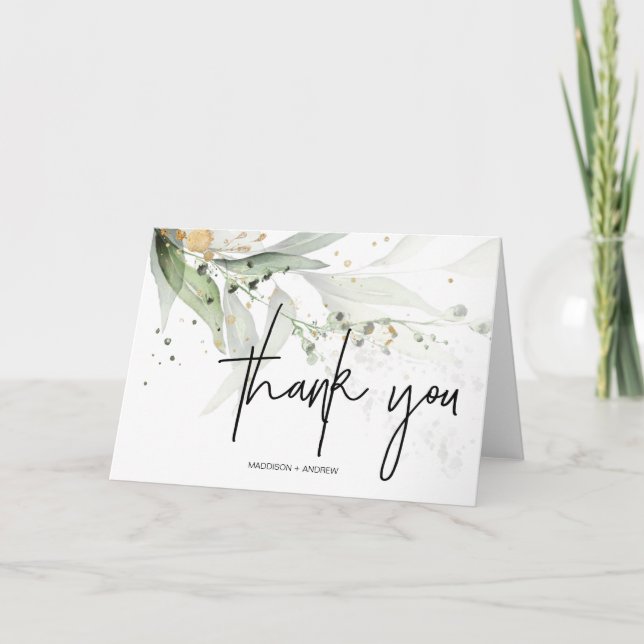 Wedding Thank You Notes Engagement Thanks Cards (Front)