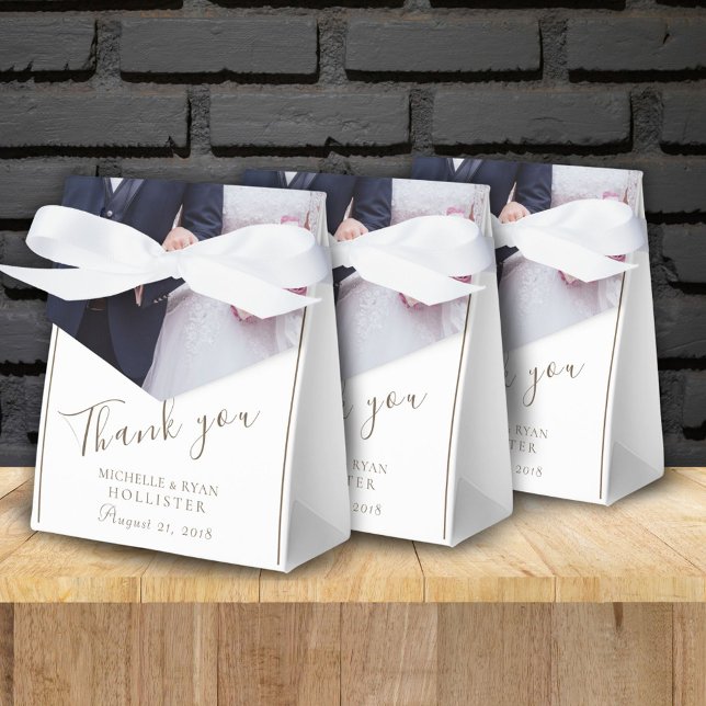 Wedding Thank you Personalizable Photo Favour Box (Creator Uploaded)