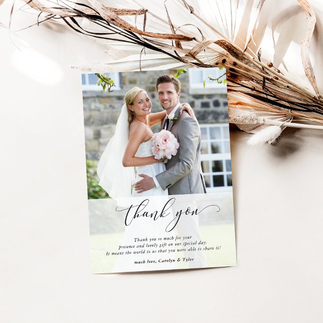 WEDDING THANK YOU photo calligraphy chic overlay (Creator Uploaded)
