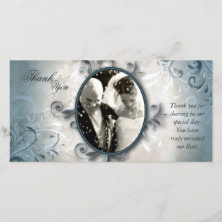 Wedding Thank You Photo Card - Vintage Foliage