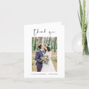 Wedding Thank You Photo Minimalist