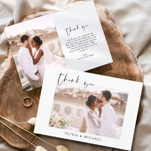 Wedding Thank You Photo Minimalist