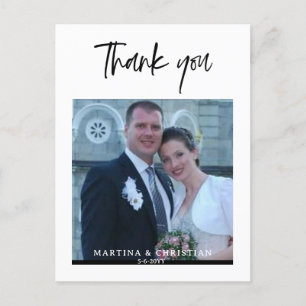  Wedding Thank You Photo Postcard