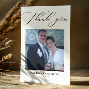  Wedding Thank You Photo Postcard