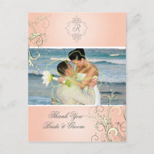Wedding Thank You Photo postcards, Postcard