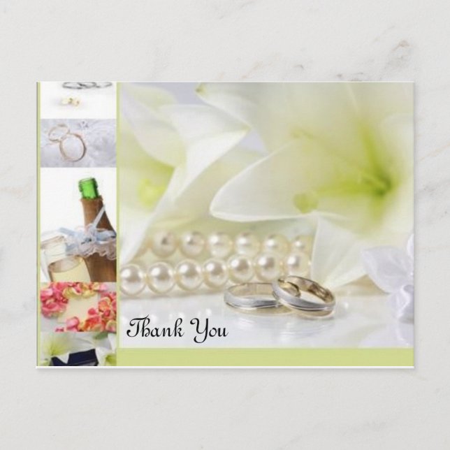 Wedding Thank You Postcard (Front)