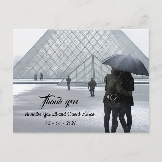 Wedding Thank You Postcard (Front)