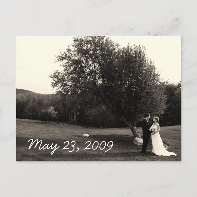 Wedding Thank you Postcard (Front)