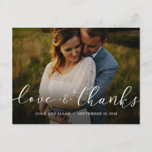 Wedding Thank You Postcard