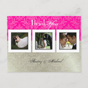 Wedding Thank you postcards/DIY colour+photos Postcard