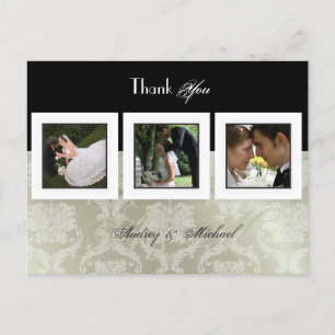 Wedding Thank you postcards insert your photos
