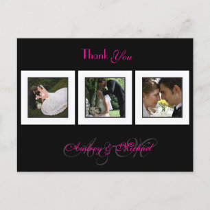 Wedding Thank you postcards insert your photos