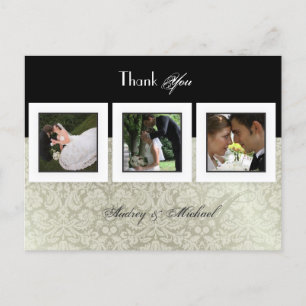 Wedding Thank you postcards insert your photos