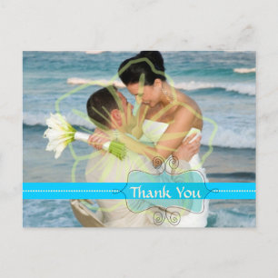 Wedding Thank you postcards insert your photos