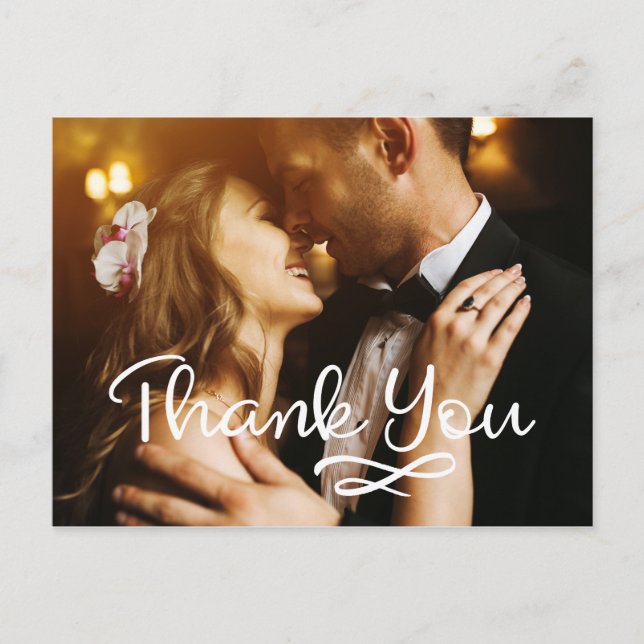Wedding Thank You Postcards Photocards Custom (Front)