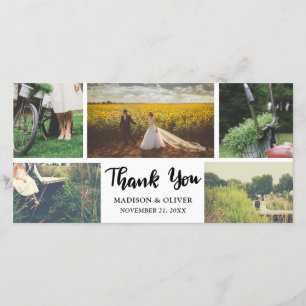 Wedding Thank You Script Five Photo Collage