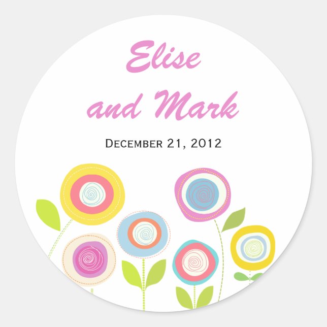 Wedding Thank You Sticker (Front)
