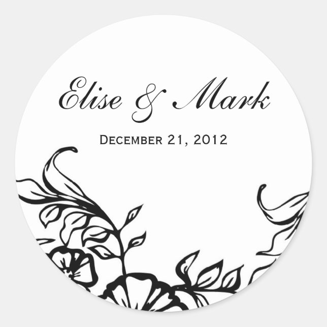 Wedding Thank You Sticker (Front)