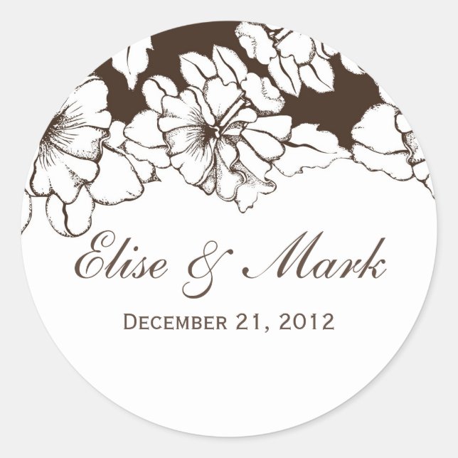 Wedding Thank You Sticker (Front)