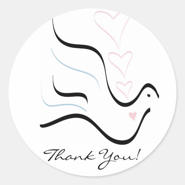 Wedding Thank You Stickers (Front)
