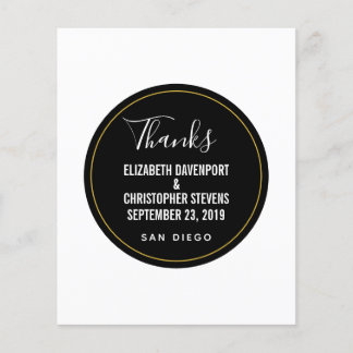 WEDDING THANKS template