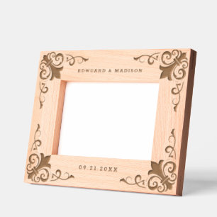 Wedding theme baroque decorative ornamental frame 