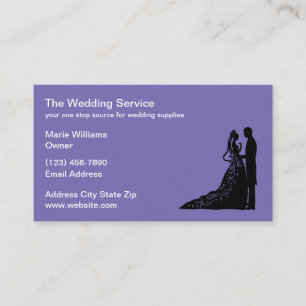 Wedding Theme Business Cards Design Template