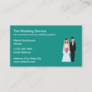 Wedding Theme Business Cards Design Template