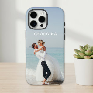 Wedding Themed Photo Template Personalised Name iPhone 16 Pro Max Case