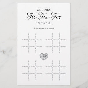 Wedding Tic-Tac-Toe Decorative Table Game