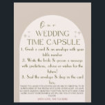 Wedding Time Capsule Custom Card<br><div class="desc">These time capsule cards were the most talked about item at my wedding. Place them at each seat and guests will write you a short note, not to be opened until the anniversary that matches their table number. For example, you won't open table 7's notes until your 7th wedding anniversary!...</div>