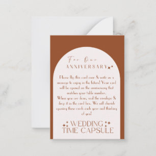 Wedding Time Capsule Custom Card and Envelope