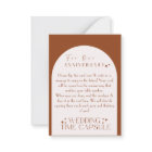 Wedding Time Capsule Custom Card and Envelope 