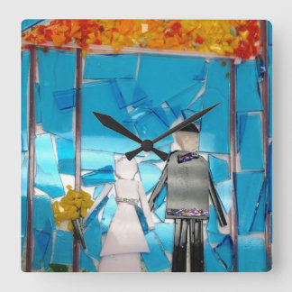 Wedding Time! Square Wall Clock