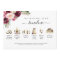 Wedding Timeline and Program Burgundy Blush Pink 
